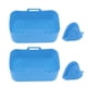 thumbnail image 5 of Freidora rectangular de silicona Ticfox 2 unidades para Ninja DZ201 Foodi 8QT azul, 5 of 14