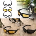 thumbnail image 2 of 3x Motorcycle ATV Dustproof Riding Glasses Smoke Clear Yellow Padded Comfortable, 2 of 8