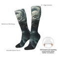 thumbnail image 4 of Naloa Cloud White Dragon Thigh High Socks Extra Long Stretchy Sock Women Over Knee High Opaque Stocking Daily Wear, 4 of 6
