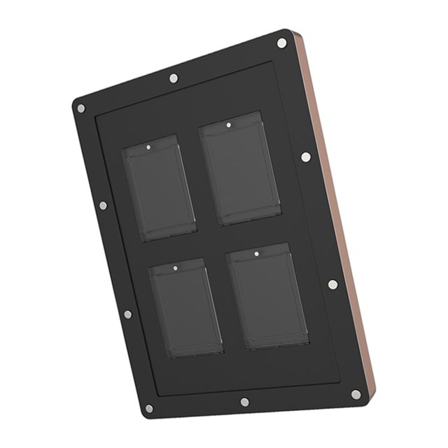 Decoraciones de marcos de s, borde de tornillo de montaje en pared, caja de de juego de borde negro de decoración del hogar, soporte de , pantalla de 4 celdas Yotijar Titular de la caja de la tarjeta de juego