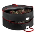 thumbnail image 1 of uhnmki Wreath Storage Container， Stacking Christmas Wreath Storage Bags with Zipper And Handles Holiday Wreaths Storage Holder, 1 of 3