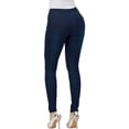 thumbnail image 6 of Jxximdong Leggings for Women Fashion Women's Pure Color High-waisted Straight-barrel Small Feet Jeans Blue L Yoga Pants, 6 of 7