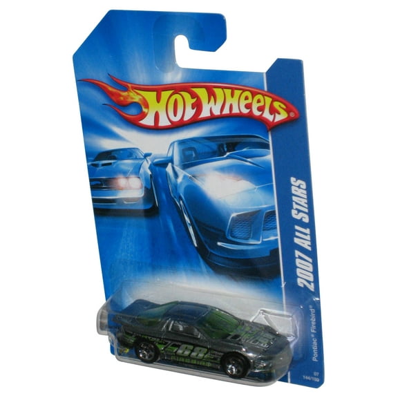 Hot Wheels 2007 All Stars Pontiac Firebird Gray Toy Car 144/180