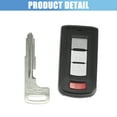 thumbnail image 7 of Unique Bargains Car Key Fob Shell 4 Button Black Remote Control Key Case Shell Replacement for Mitsubishi Outlander Lancer, 7 of 7