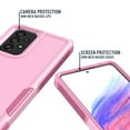 thumbnail image 4 of Xhy for Samsung Galaxy A53 5G Case With Black Silk Black Screen Protector Military Grade Full Body Double Layer Protection Shockproof Drop TPU Durable Removable Galaxy A53 5G Phone Case - Pink, 4 of 10
