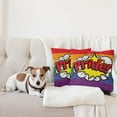 thumbnail image 4 of Ambesonne Rainbow Throw Pillow Cover 2 Pack, Pop Art Comics Pride, 18", Multicolor, 4 of 5