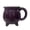 Purple, variant on Solid White Witch Cauldron Ceramic Mug, Three Footed Gothic Coffee Cup, Novelty Halloween Witchcraft Drinkware Gift for Kitchen Dining Room