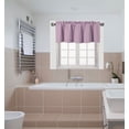 thumbnail image 2 of Gorgeous Home Linen Versatile Half Window Top Valance Tier Straight Curtain Light Blocking 54" wide X 18" long 1pc Pale Pink, 2 of 5