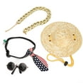 thumbnail image 3 of Ensemble de Cravate de Chat pour Animaux de Compagnie, 4pcs Lunettes de Chat pour Animaux de Compagnie Pcs Collier de Chat Ensemble Pcs Chat de Paille Ensemble d'Expérience Inégalée, 3 of 14