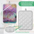 thumbnail image 3 of 2 Pack Pot Holders for Kitchen Heat Resistant Hot Pads Sets for Cooking Baking Purple Trees, 3 of 7