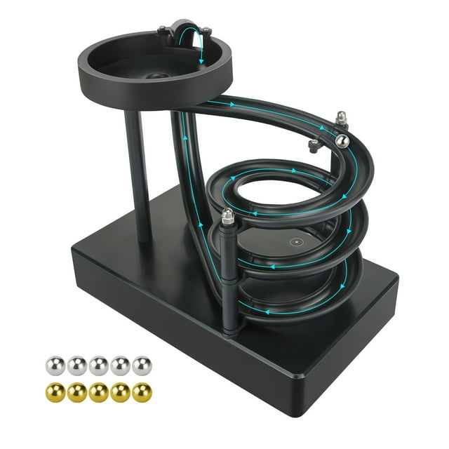 Kinetic Art Perpetual Motion Machine Desk Toy for Home Office Decoration Perpetual Motion Simulator Non-Stop Rolling Ball Toys Science Physics Gadget Kinetic Desktop Decompression Toys