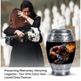 thumbnail image 3 of Basketball Urn For Adult Ashes - Ashes Urns Human Remains - Funeral Urn For Adult Ashes - 10 Inch Large Cremation Urn For Human Ashes - Burial Urns For Human Ashes Large - Metal Urn For Mom, 3 of 5