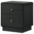 thumbnail image 4 of Cavelle 2-drawer Nightstand Bedside Table Black, 4 of 13