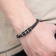 thumbnail image 2 of Pulsera tejida de cuero de moda, 21 cm, 2 of 2