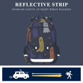 thumbnail image 5 of FORMRS Unisex School Backpack 17" Student Travel Bag with Laptop Compartment, Halloween Colorful Ghosts, 5 of 7