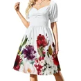 thumbnail image 2 of Vestido de manga corta con estampado de calabaza y cuervo de Harvest Love, ropa de verano, vestidos de noche de lujo, traje de verano para mujer, 2 of 7