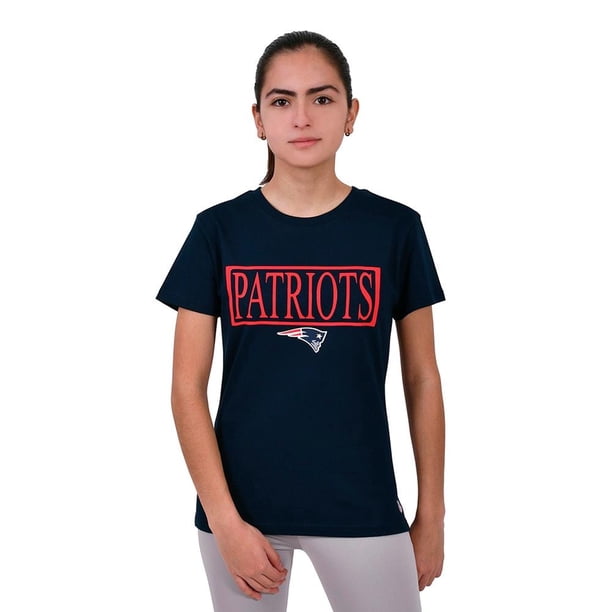 Playera para Mujer NFL Talla EX Azul Patriots