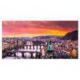 thumbnail image 2 of Bridges in Prague Panorama - Impression sur Toile Paysage, 2 of 3