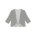 thumbnail image 5 of iiniim Womens Half Sleeve Chiffon Open Bolero Shrug Cardigan Casual Party Dress Cover Up Outerwear, 5 of 7