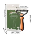 thumbnail image 3 of Heavy Duty Undercoat Rake Pet Brush for Long Hair Dematting Comb for Dogs and Cats Deshedding Dog Brush Removes Tangles Knots and Loose Fur, 3 of 8