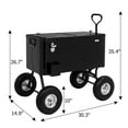 thumbnail image 6 of VINGLI 80 Quart Wagon Rolling Cooler Ice Chest, w/Long Handle and 10" Wheels, Portable Beach Patio Party Bar Cold Drink Beverage , Outdoor Park Cart on Wheels, 6 of 7