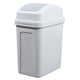 thumbnail image 1 of Bote de basura con tapa abatible de plástico, cubo de basura compacto for debajo del escritorio, bote de basura portátil con tapa abatible, 1 of 7