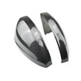 thumbnail image 4 of 2pcs Black Side Wing Mirror Caps Cover for VW Tiguan Allspace L MK2 2017 2018 Replacement 2019 2020 (Carbon Look), 4 of 4