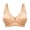 Beige, variant on Plus Size Wireless Bras for Women Full Coverage Comfortable Soft Breathable Fabric Extra Support 3 Hook Adjustable