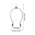 thumbnail image 2 of HAMPPLIES 1Set DIY Lamp Kit Silver Alloy Glass Lamp Parts Replacement for Table and Floor Lamps, 2 of 8