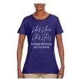 thumbnail image 2 of Half Hood Half Holy Pray With Me Womens Graphic T-Shirt, Purple, Large, 2 of 3
