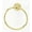Unlacquered Brass, variant on Alno A6740-SN Charlie 6 Inch Towel Ring Satin Nickel