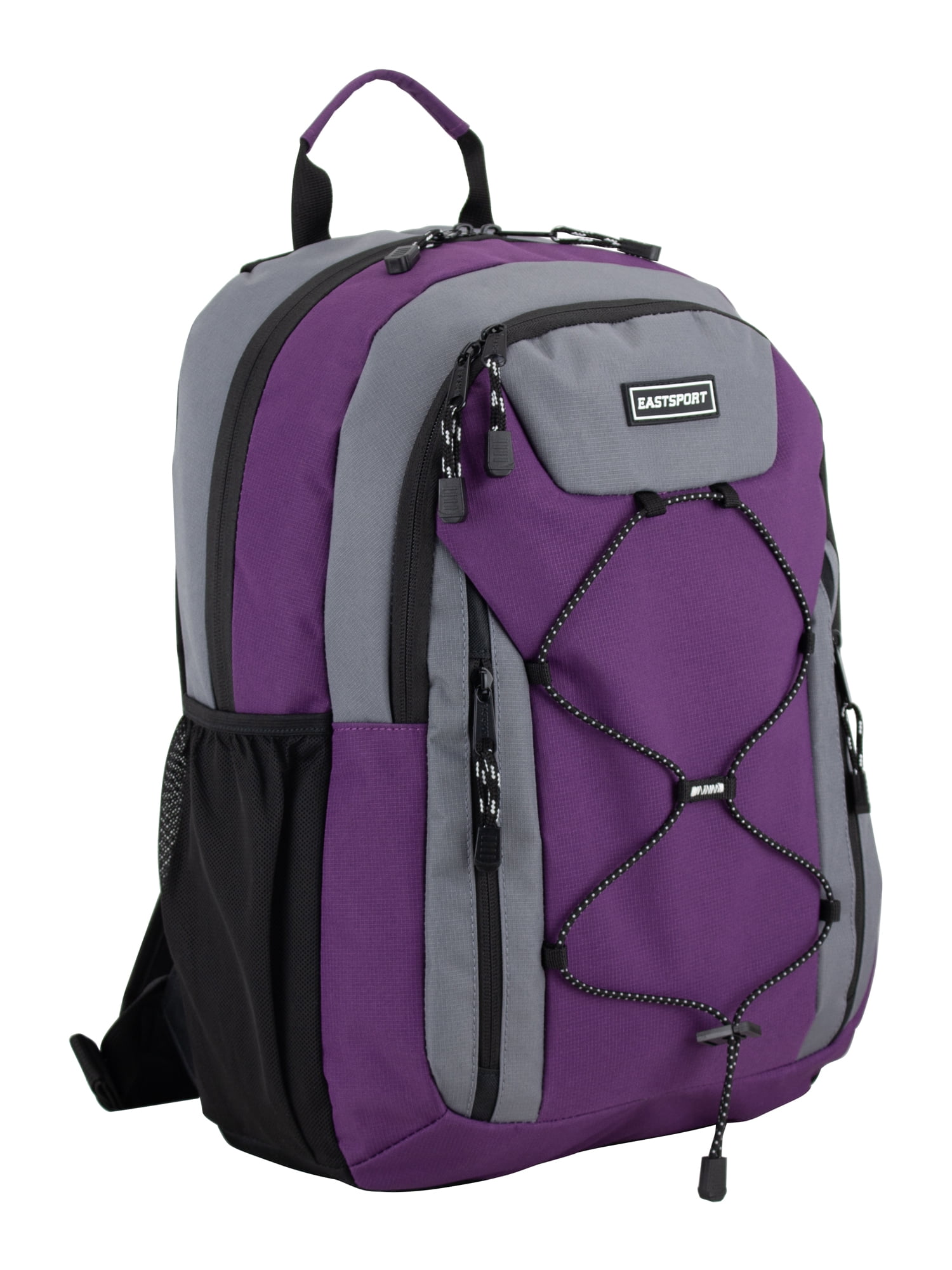 Eastsport Unisex Axis Sport 18.5" Bungee Backpack, Berry Parfait