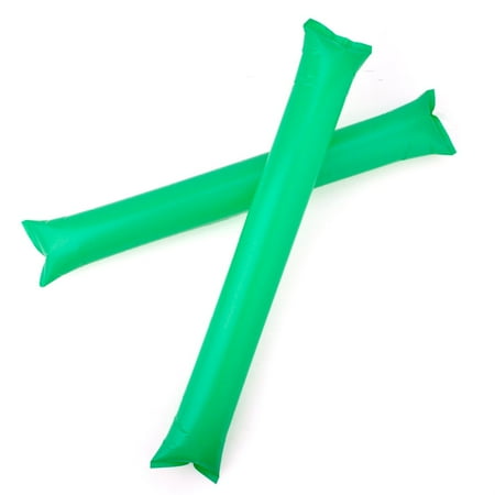 GOGO Bam Bam Thunder Sticks, Cheerleading Outfit, Inflatable Noisemakers (Price / 50 Pairs)-Green
