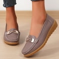 thumbnail image 2 of Women's Loafers Comfort Slip on Flat Work Dress Shoes Business Casual Nurse Penny Moccasins for Driving Walking, 2 of 9