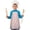 Easter and Mini, variant on Easter and Easter Eggs Light Pink Pattern Youth Aprons, Adjustable Neck Strap Aprons for Teens' Cooking & Baking