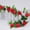 Rose Red, variant on Sinhoon 2Pcs 8Ft Artificial Rose Vine 9 Head Fake Silk Flowers Green Leaves Hanging Wall Decor for Garden
