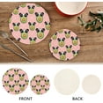 thumbnail image 2 of SKYSONIC Cute Avocado Summer Pot Holders Trivets, 2 Pcs Heat Resistant Trivets,Panda Blinder Pink Cotton Thread Weave Mats for Hot Pads Pans Pot Bowl Teapot for Kitchen Decor, 2 of 7