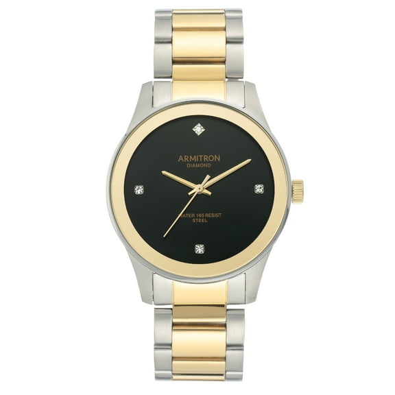 Armitron Men's Diamond Dial and Genuine Crystal Dress Watches