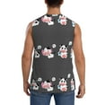 thumbnail image 4 of Haiem Men's Cute Farm Milk Animal Print Tank Tops Summer Sleeveless Cut Off Workout T-Shirts Fitness Vest Athletic Undershirts-3X-Large, 4 of 8