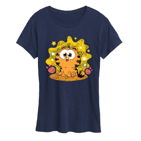Garfield  - Baby Garfield Paws And Stars  - Women's Short Sleeve Graphic T-Shirt