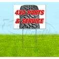thumbnail image 1 of 4X4 Parts & Service (18" X 24") Yard Sign, Includes Metal Step Stake, 1 of 6