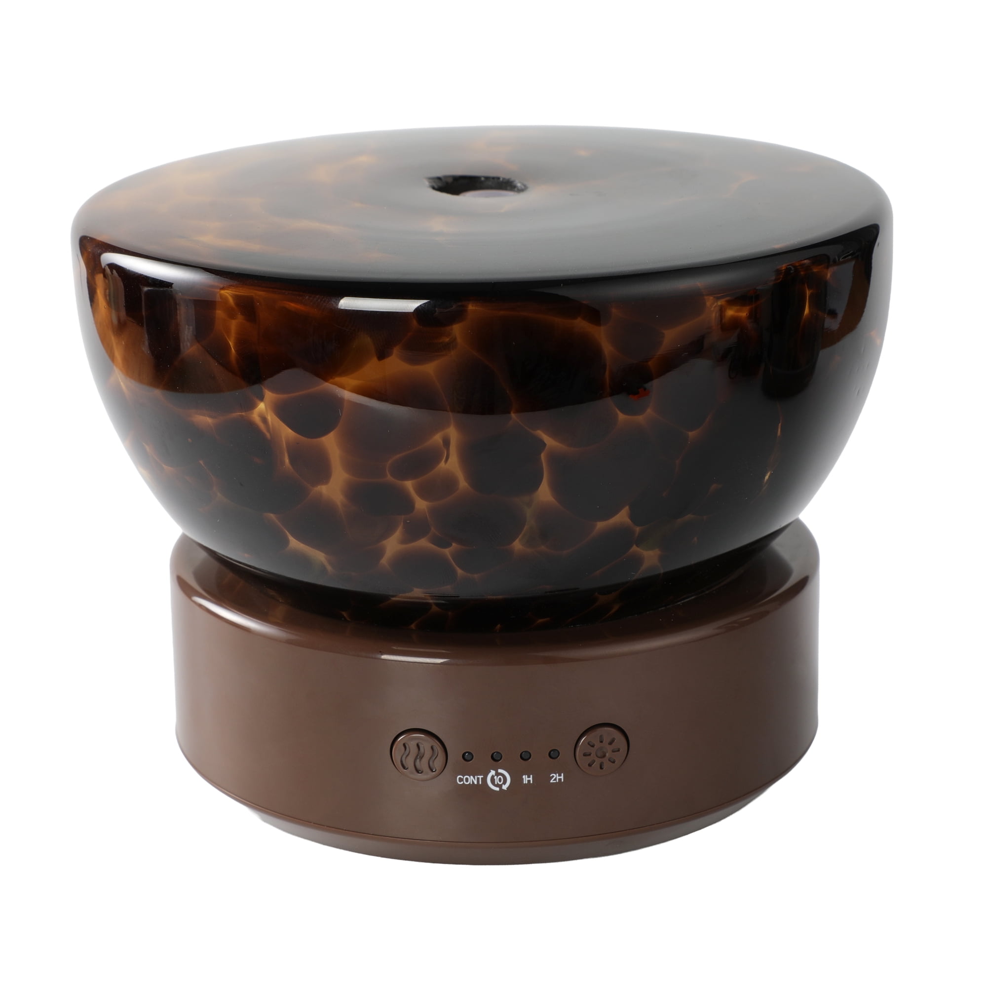 Better Homes & Gardens Artglass Bowl Ultrasonic Diffuser, Dark Tortoise, Cool Mist