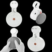 2 Pack,White,Wall Mount for Google Nest Mini (2nd Gen) Bracket Holder,Space-Saving,Perfect Cord Management,No Messy Wires or Screws,Sturdy Voice Assistant Wall Mount