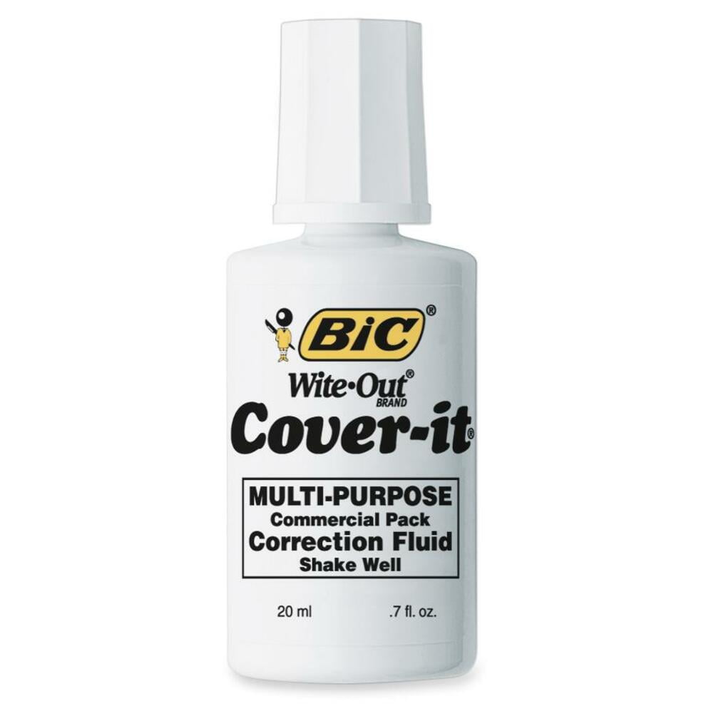 BIC WiteOut WOC12WHI Water Based Correction Fluid