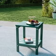 thumbnail image 3 of Pipopa Adirondack Outdoor Side Table,HDPE All Weather Double Layer Patio Side Table,Rectangular End Table for Garden Balcony Pool,Forest, 3 of 8
