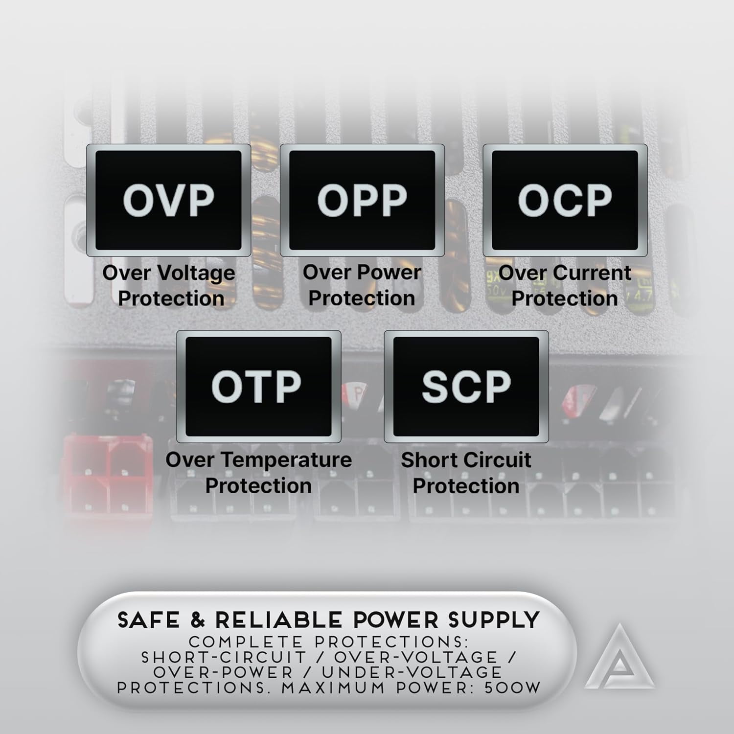 -500//1500 full modular power supply, full range active 90-264, AC suitable for all-in-one system desktop game server miniaturization ( ) computer power supply
