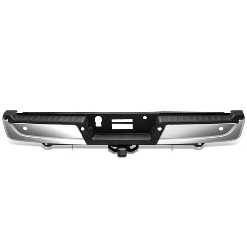 Fit 21-23 Ford F-150 Chrome Rear Bumper Assembly w/ Sensor Holes & Tow Package