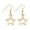 Gold, variant on 1 Pair Drop Earrings Hoop Earrings For Women's Party Evening Gift Date Alloy Fancy Fashion Star Goth Minimalist Star Decoration Drop Earrings Ladies' Halloween Fancy Ear Decorations