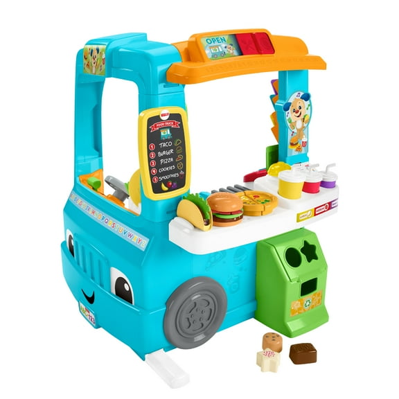 Fisher-Price Laugh & Learn Servin’ Up Fun Food Truck Electronic Activity Center for Toddlers