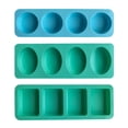 thumbnail image 4 of Round Soap Silicone Molds Handmade Soap Casting Resin Molds Bath-Bombs Steamer Moulds for Loofah Soap Making, 4 of 8